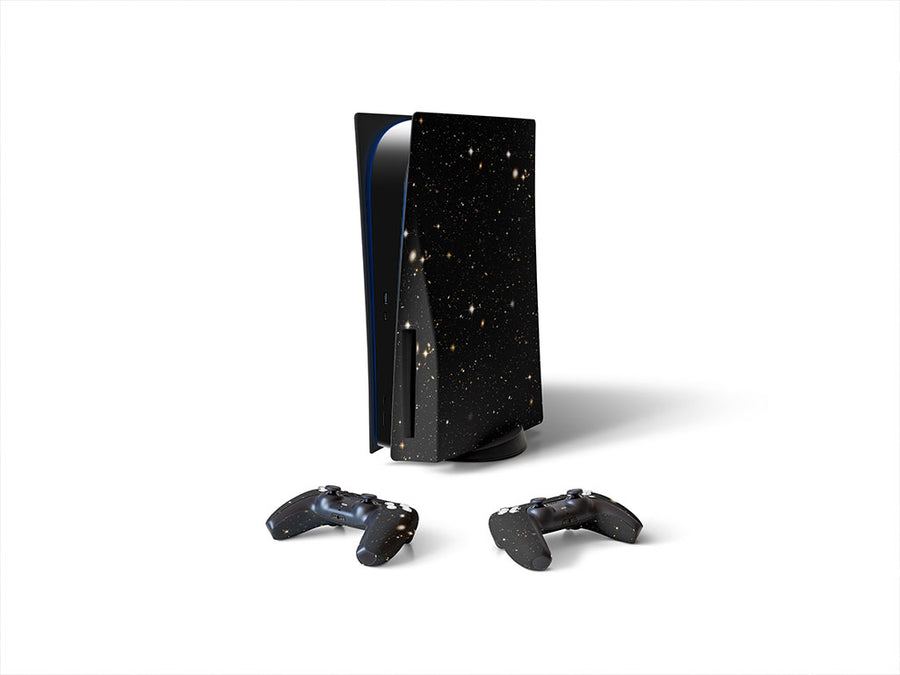 black stars science fiction Sony PS5 DIY Skin
