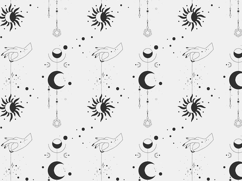 Black Suns Astrology Vinyl Wrap Pattern~Rwraps Series 914 Digitally Printed Vinyl Wrap~0