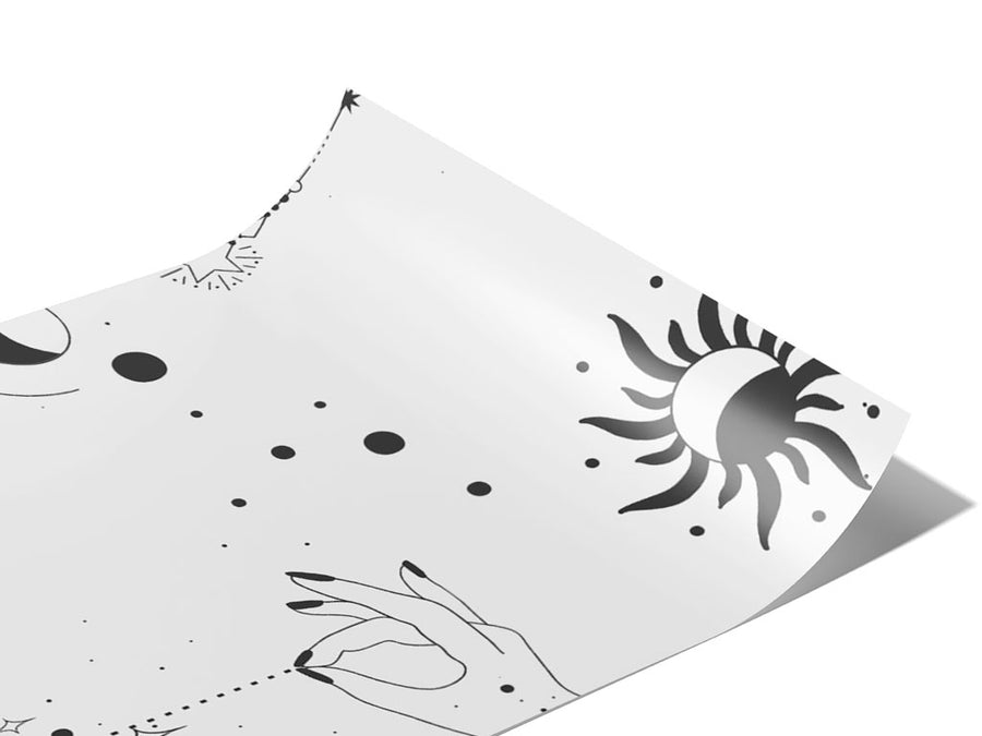 Black Suns Astrology Vinyl Wrap Pattern~Rwraps Series 914 Digitally Printed Vinyl Wrap~0