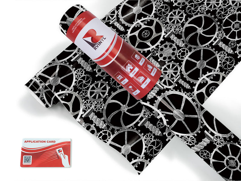 black tools steampunk Craft Vinyl Roll
