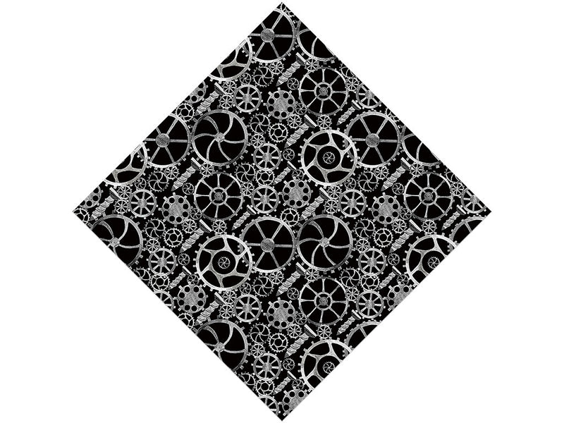 Black Tools Steampunk Vinyl Wrap Pattern