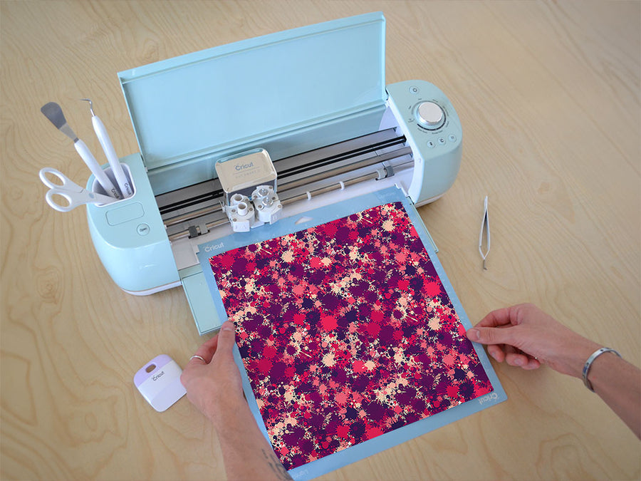 black velvet paint splatter Cricut Compatible Vinyl