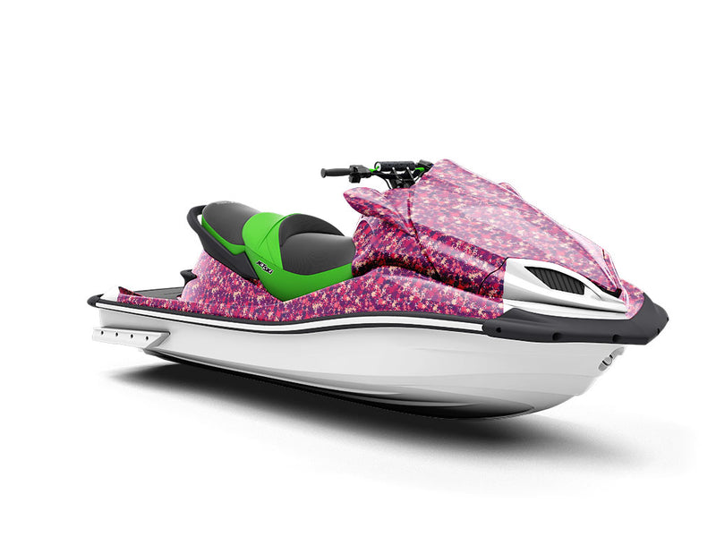 Black Velvet Paint Splatter Jet Ski Vinyl Customized Wrap