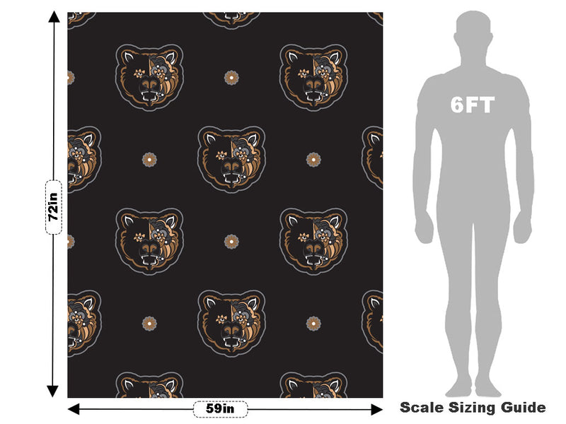 Black Vengeance Animal Vehicle Wrap Scale~Rwraps Series 914 Black Vengeance Animal Measurements~1