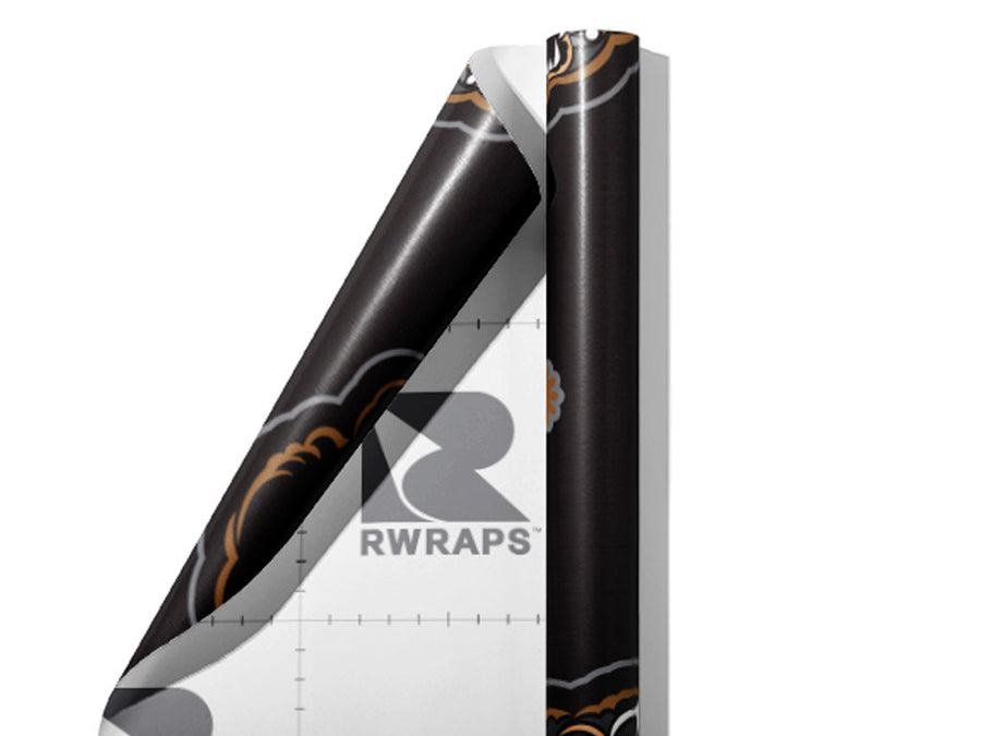 Black Vengeance Animal Wrap Film Sheets~Rwraps Series 914 Black Vengeance Animal Scrolled Sheet~3