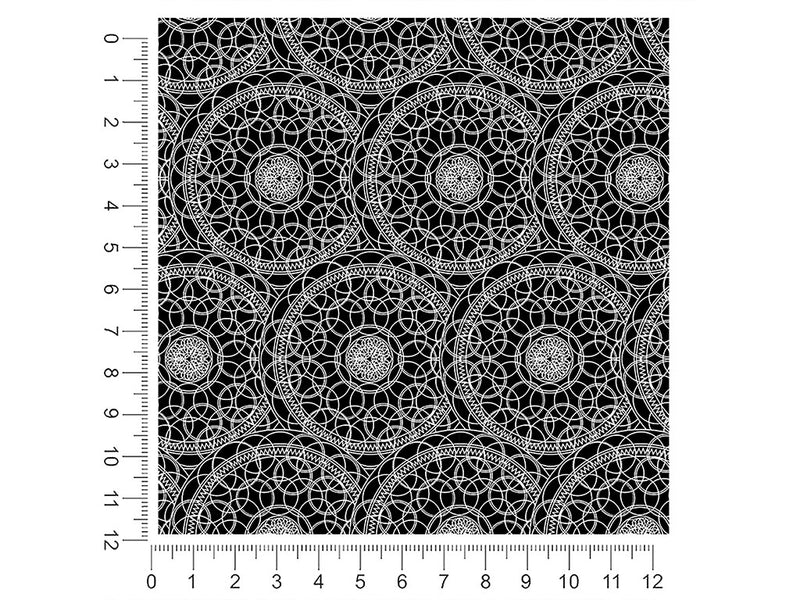 black venn mandala 1ft x 1ft Craft Sheets