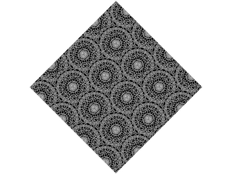 Black Venn Mandala Vinyl Wrap Pattern