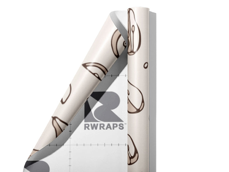 Black Worcester Fruit Wrap Film Sheets~Rwraps Series 914 Black Worcester Fruit Scrolled Sheet~3