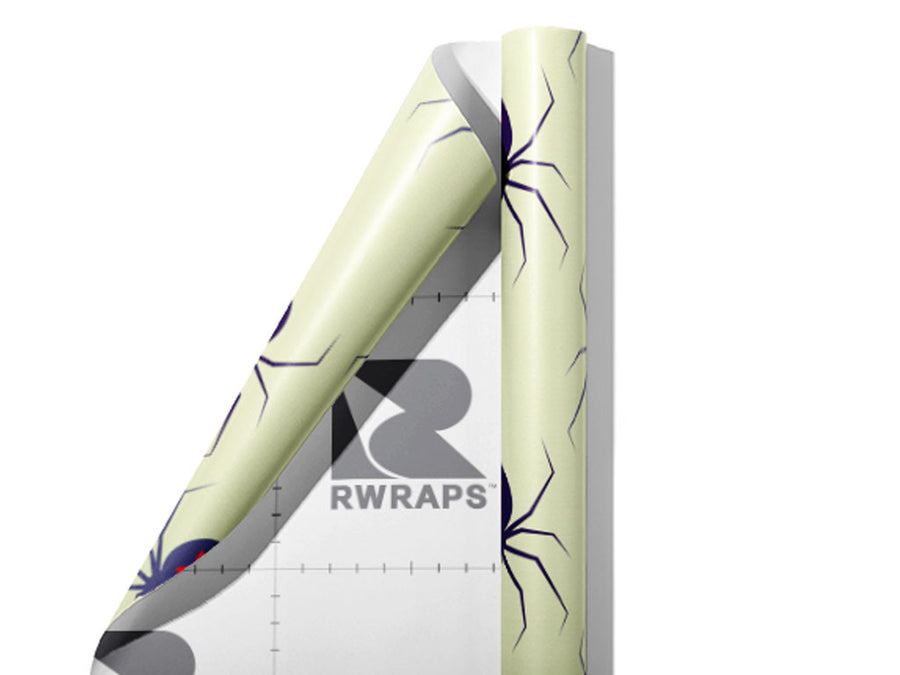 Blackest Widows Bug Wrap Film Sheets~Rwraps Series 914 Blackest Widows Bug Scrolled Sheet~3
