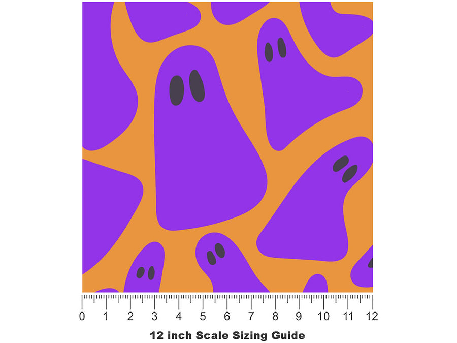 Blacklight Spirits Halloween Vinyl Film Pattern Size 12 inch Scale~Rwraps Blacklight Spirits Halloween Sizing Chart~2