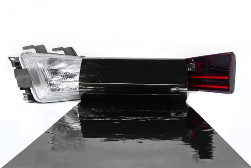 Blackout Smoke Tint Car Light Wraps~rtint™ smoke vinyl film wrap - blackout~0