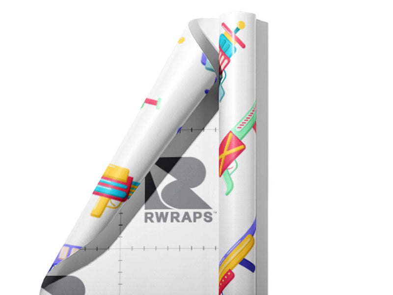 Blasters Full Science Fiction Wrap Film Sheets~Rwraps Series 914 Blasters Full Science Fiction Scrolled Sheet~3