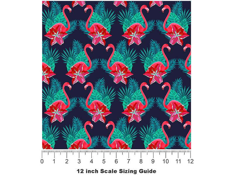 Blazing Beauties Birds Vinyl Film Pattern Size 12 inch Scale~Rwraps Blazing Beauties Birds Sizing Chart~2