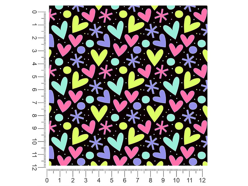 blazing fireworks heart 1ft x 1ft Craft Sheets