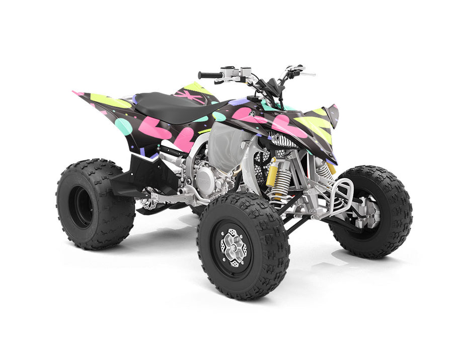 Blazing Fireworks Heart ATV Wrapping Vinyl