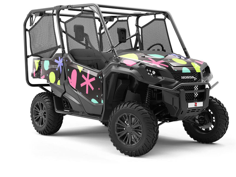 Blazing Fireworks Heart Utility Vehicle Vinyl Wrap