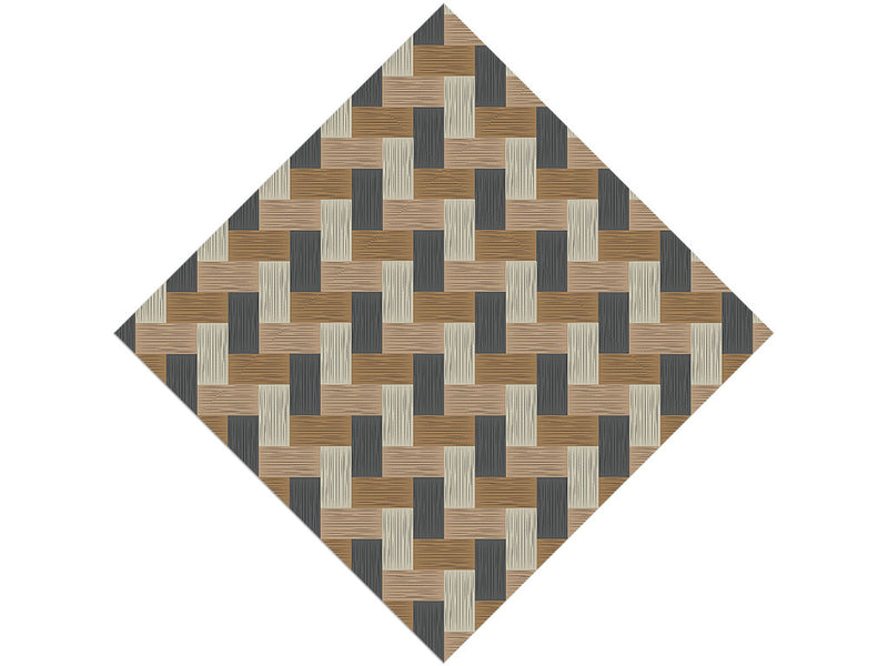 Bleached Blue Wooden Parquet Vinyl Wrap Pattern