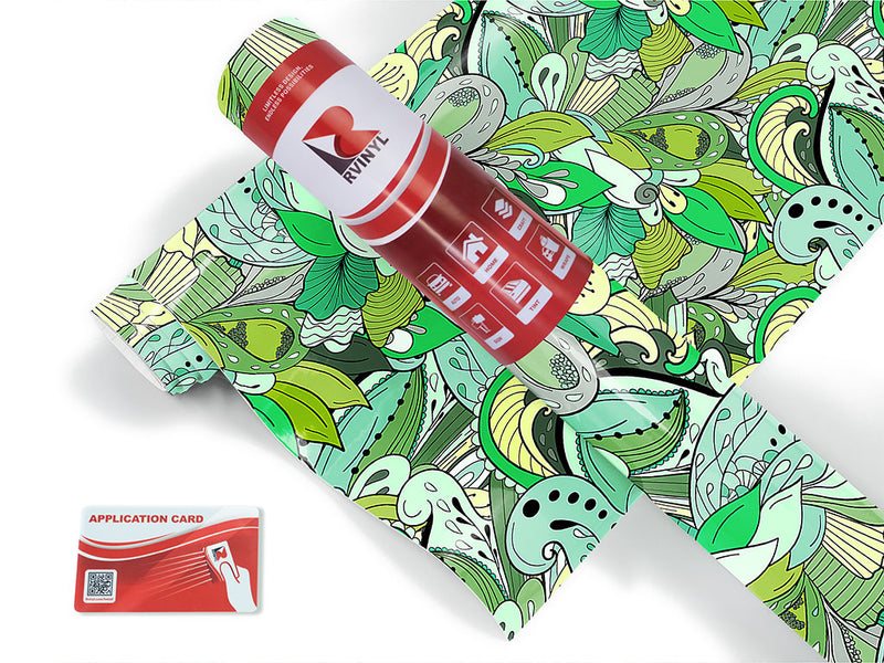blessed island floral Craft Vinyl Roll