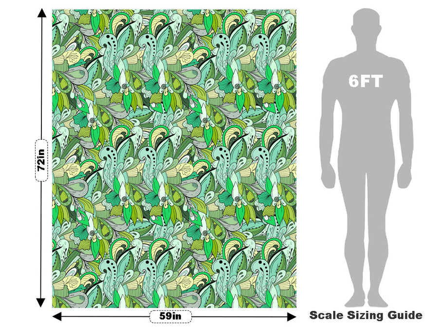 Blessed Island Floral Vehicle Wrap Scale~Rwraps Series 914 Blessed Island Floral Measurements~1