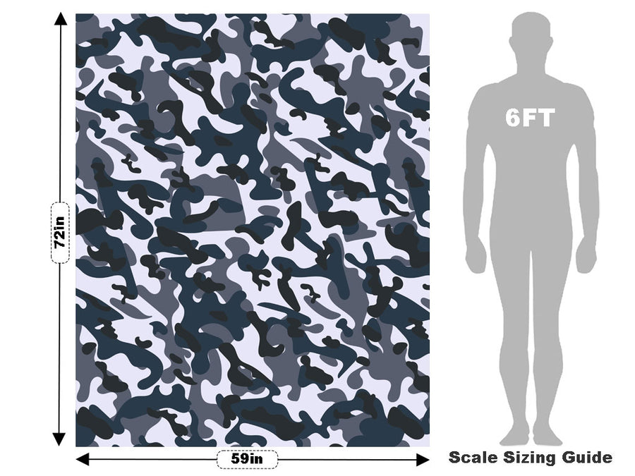 Blizzard ERDL Arctic Camouflage Vehicle Wrap Scale~Rwraps Series 914 Blizzard ERDL Arctic Camouflage Measurements~1