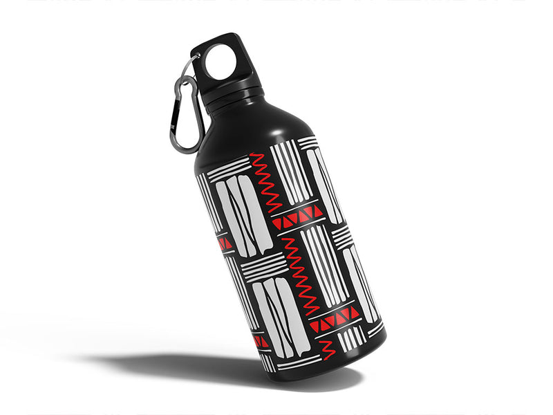 blood legion abstract geometric Water Bottle DIY Stickers