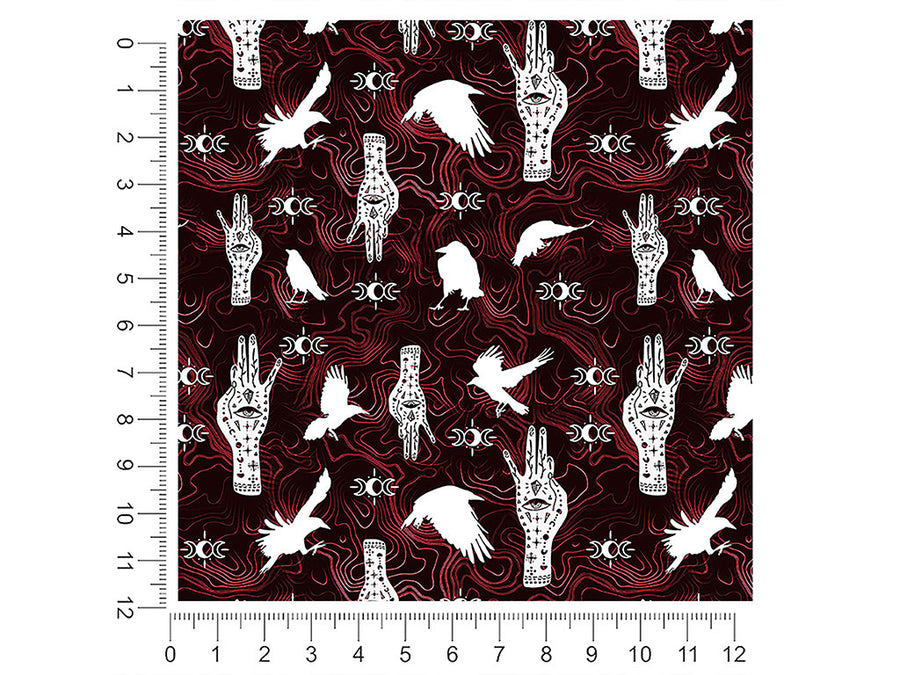 blood palmistry horror 1ft x 1ft Craft Sheets