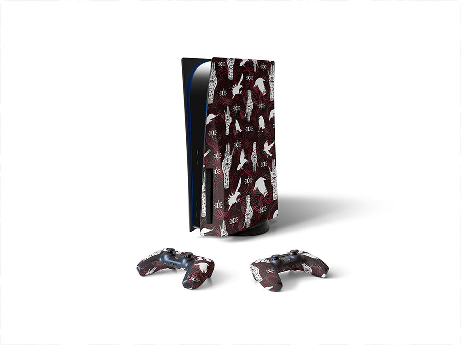 blood palmistry horror Sony PS5 DIY Skin