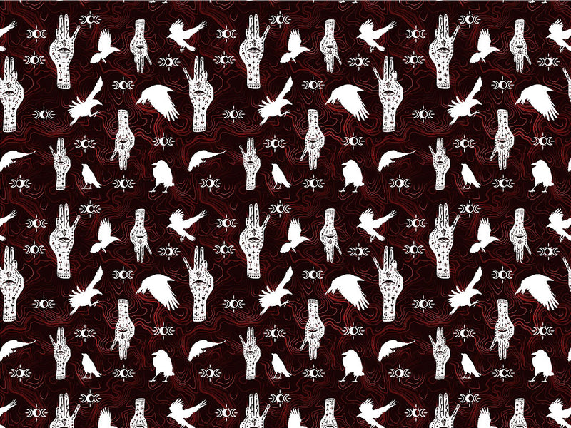 Blood Palmistry Horror Vinyl Wrap Pattern~Rwraps Series 914 Digitally Printed Vinyl Wrap~0