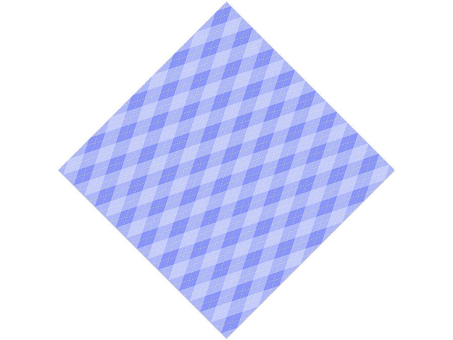Blooming Periwinkle Argyle Vinyl Wrap Pattern