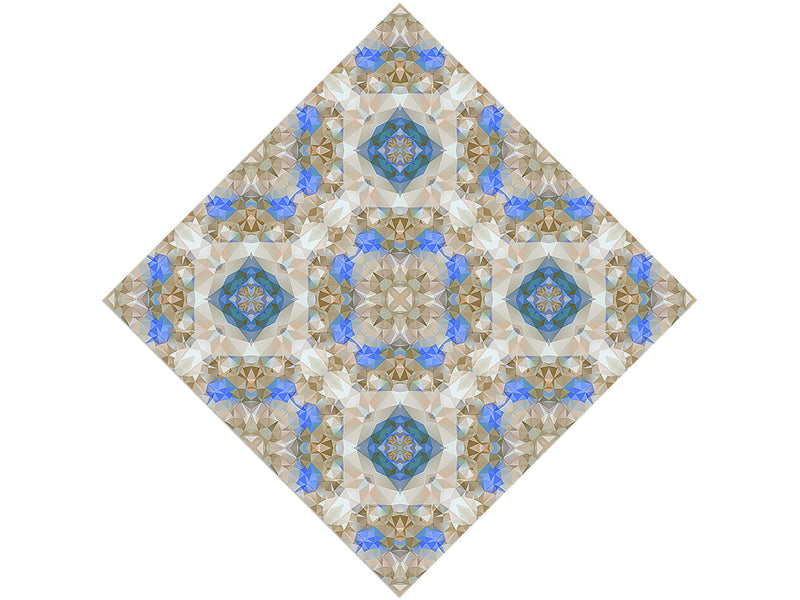 Blossoming Gold Tile Vinyl Wrap Pattern
