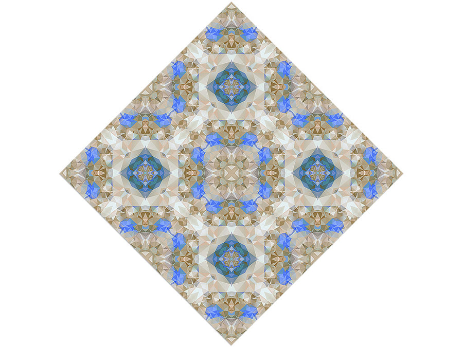 Blossoming Gold Tile Vinyl Wrap Pattern