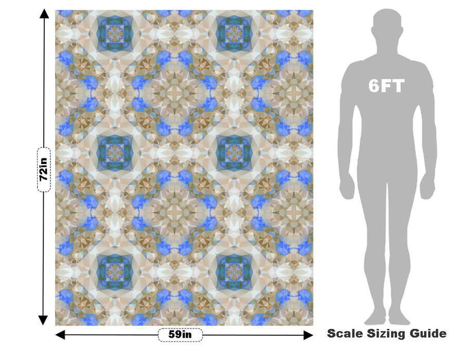 Blossoming Gold Tile Vehicle Wrap Scale~Rwraps Series 914 Blossoming Gold Tile Measurements~2