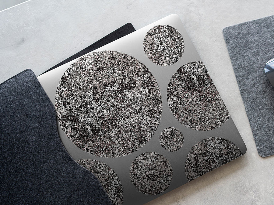 blotted cement rust DIY Laptop Stickers