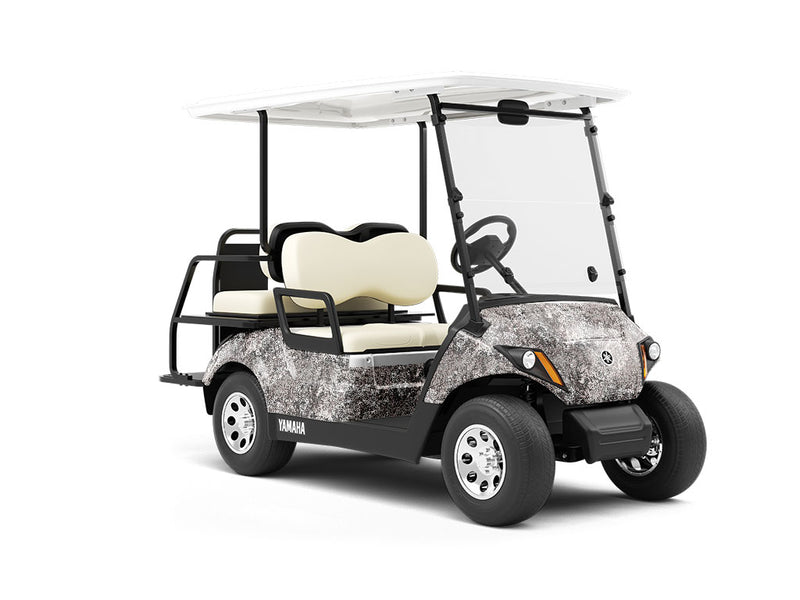Blotted Cement Rust Wrapped Golf Cart