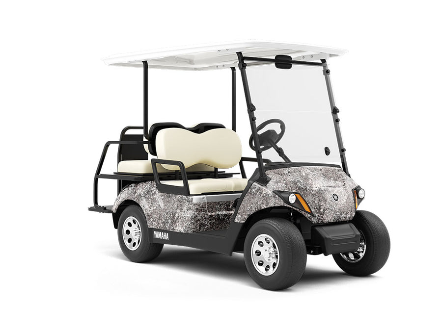 Blotted Cement Rust Wrapped Golf Cart