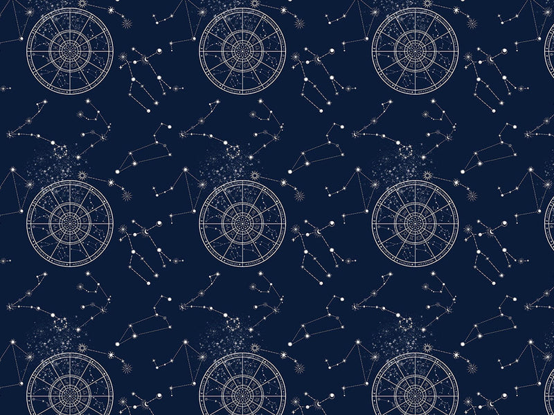 Blue Aeons Astrology Vinyl Wrap Pattern~Rwraps Series 914 Digitally Printed Vinyl Wrap~0