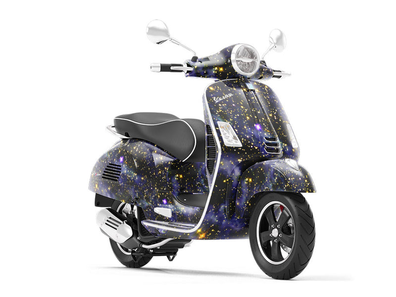 Blue Blaze Science Fiction Vespa Scooter Wrap Film