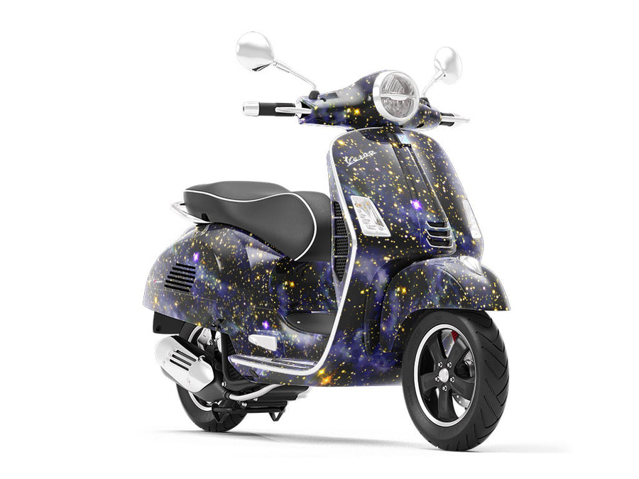 Blue Blaze Science Fiction Vespa Scooter Wrap Film