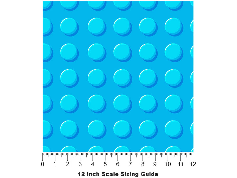 Blue Brick Toy Room Vinyl Film Pattern Size 12 inch Scale~Rwraps Blue Brick Toy Room Sizing Chart~2