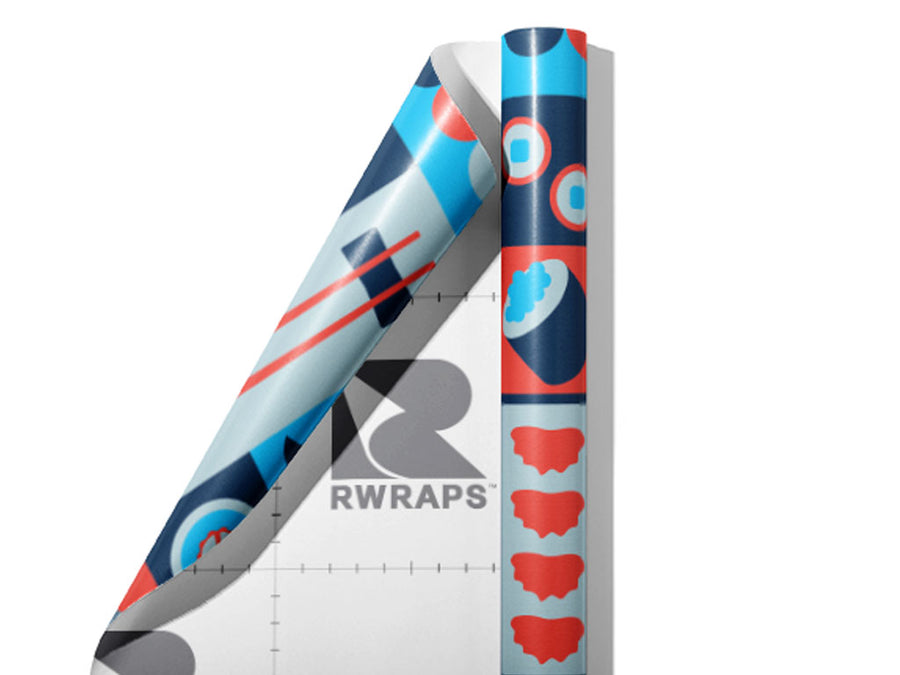 Blue Chopsticks Food Wrap Film Sheets~Rwraps Series 914 Blue Chopsticks Food Scrolled Sheet~3