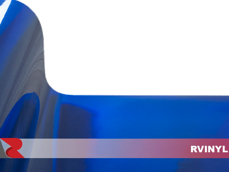 Chrome Blue Holographic Car Wraps