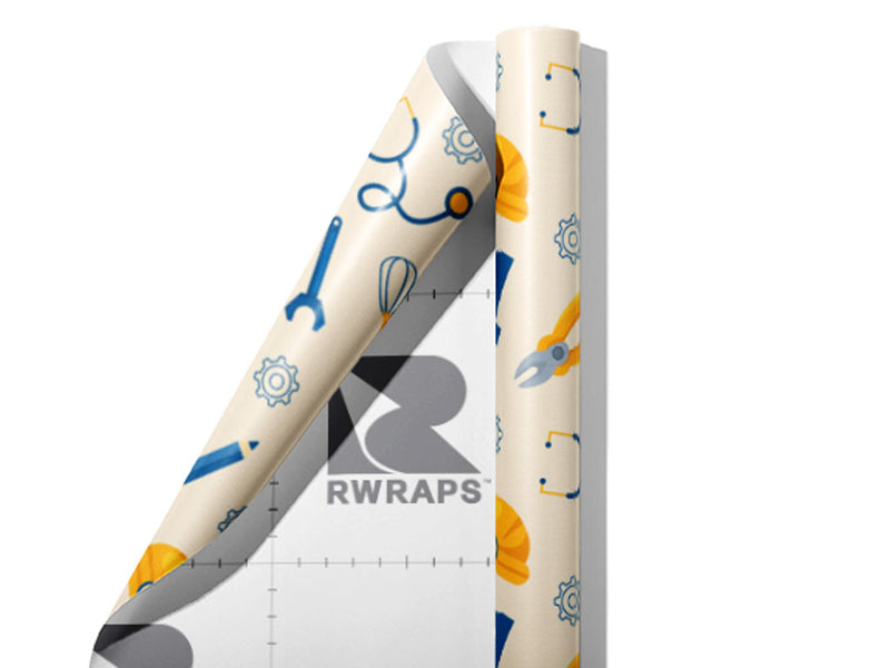 Blue Collar Americana Wrap Film Sheets~Rwraps Series 914 Blue Collar Americana Scrolled Sheet~4