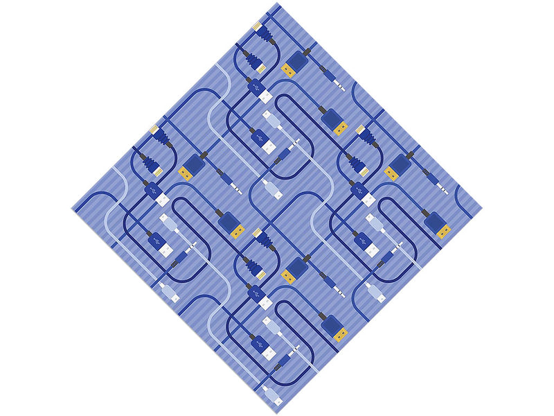 Blue Cords Technology Vinyl Wrap Pattern~Rwraps Series 914 Digitally Printed Vinyl Wrap~0