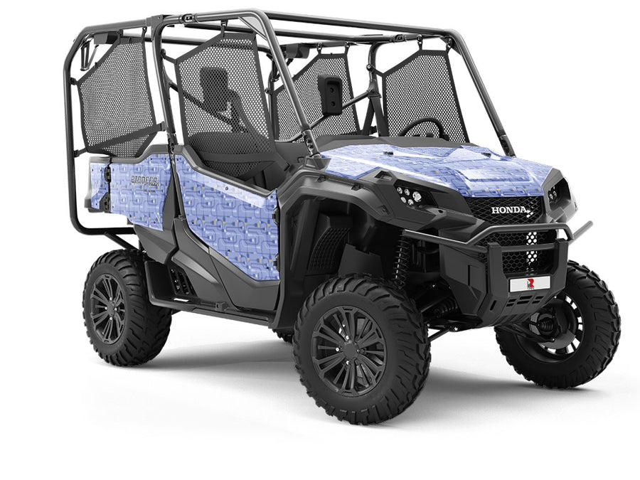 Blue Cords Technology Utility Vehicle Vinyl Wrap