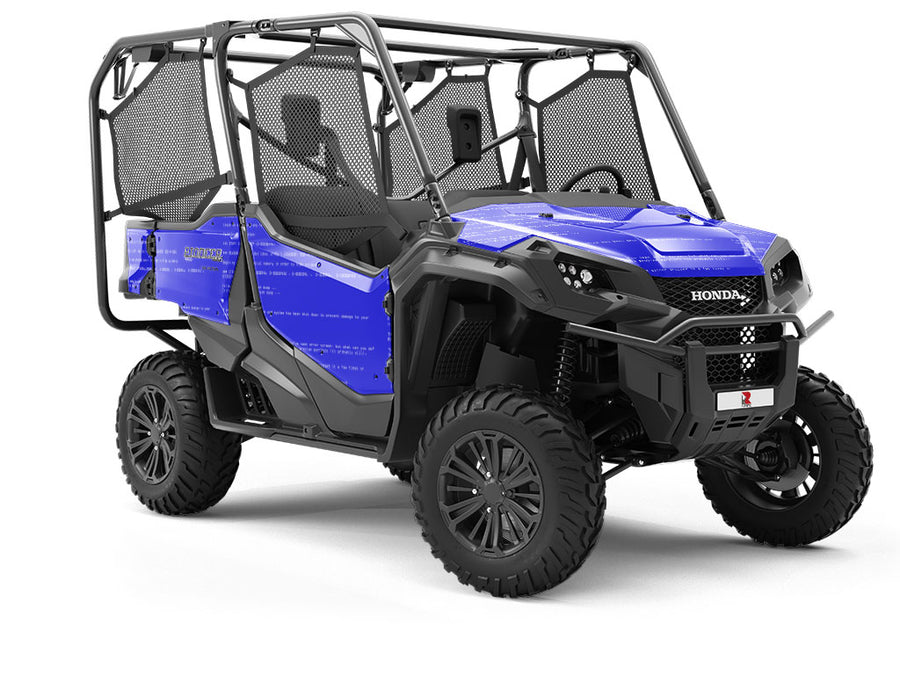 Blue Death Technology Utility Vehicle Vinyl Wrap