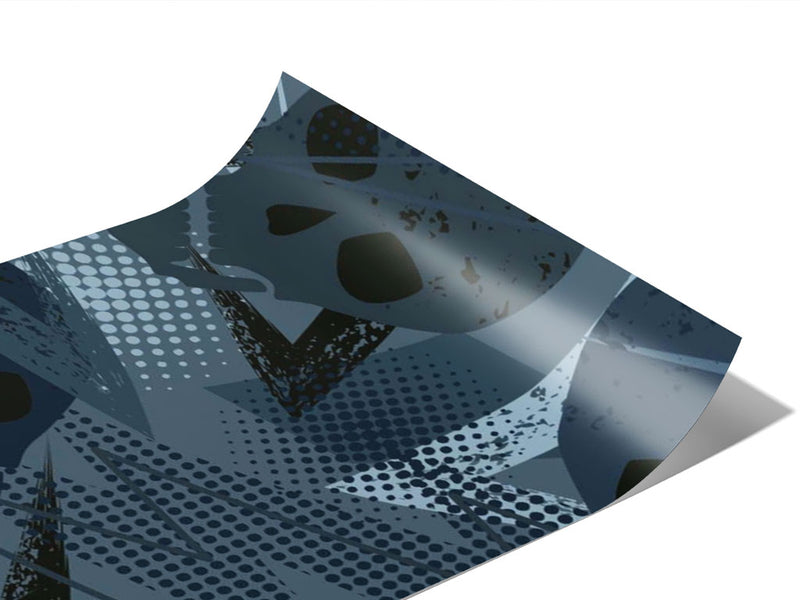 Blue Decomposition Halloween Vinyl Wraps~Rwraps Series 914 Digitally Printed Vinyl Wrap~0