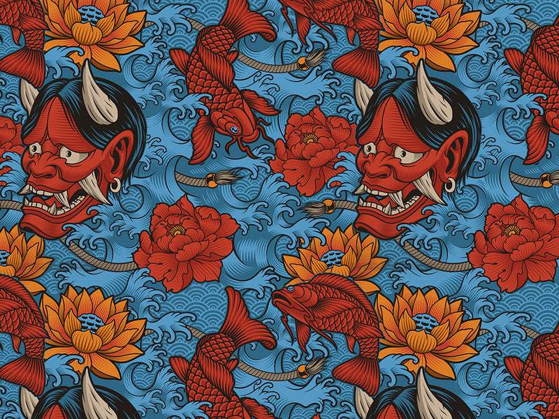 Blue Devil Japanese Vinyl Wraps~Rwraps Series 914 Digitally Printed Vinyl Wrap~0