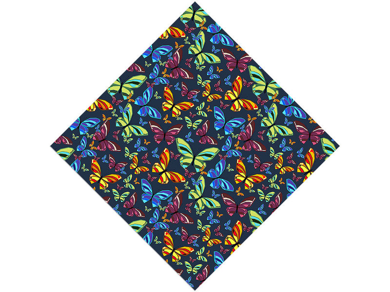 Blue Flutter Bug Vinyl Wrap Pattern