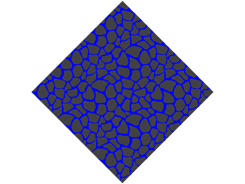 Blue Giraffe Vinyl Wrap Pattern