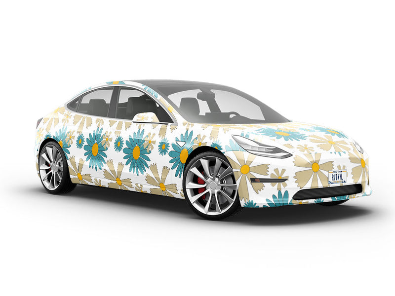 Blue Hawaii Retro Vehicle Vinyl Wrap